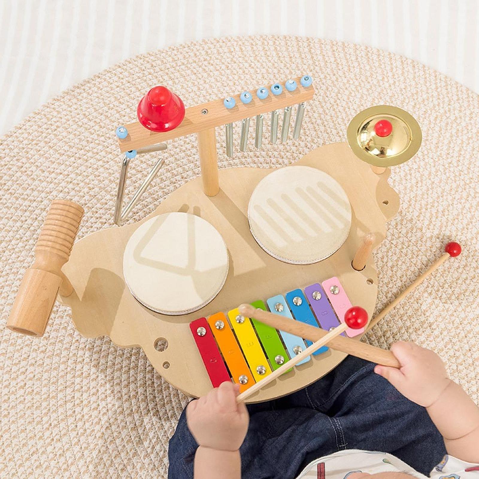 Kids Toys Xylophone - Instrumentos musicales de madera para niños,
