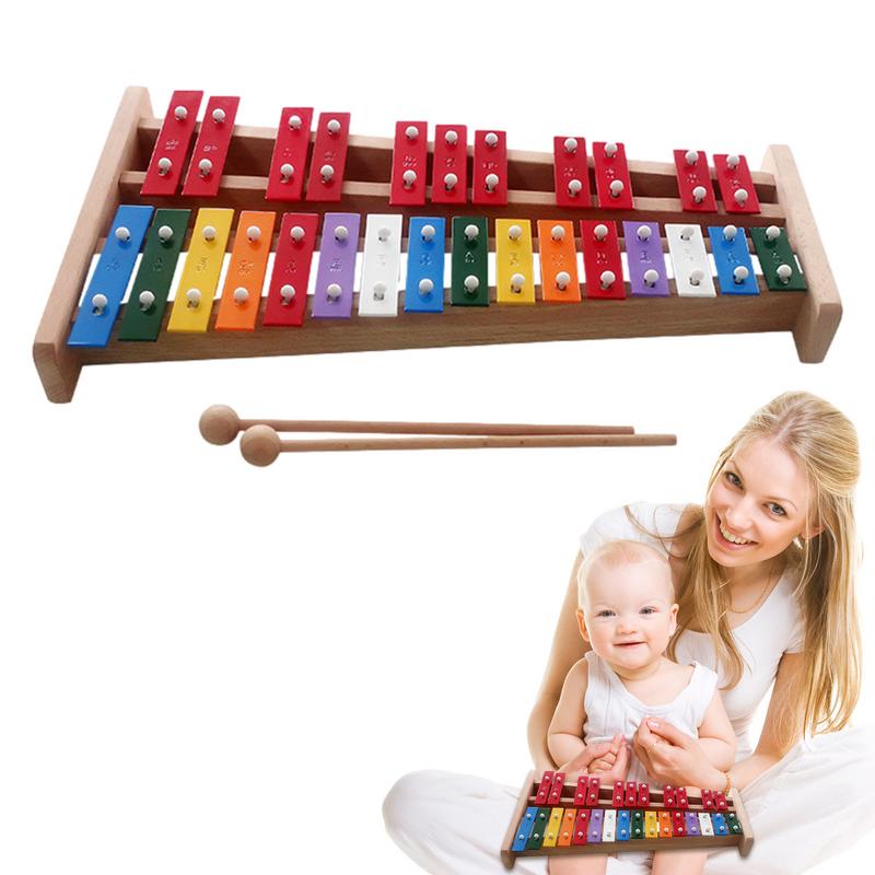 Kids Toys Xylophone - Xilófono de 27 notas, campana de