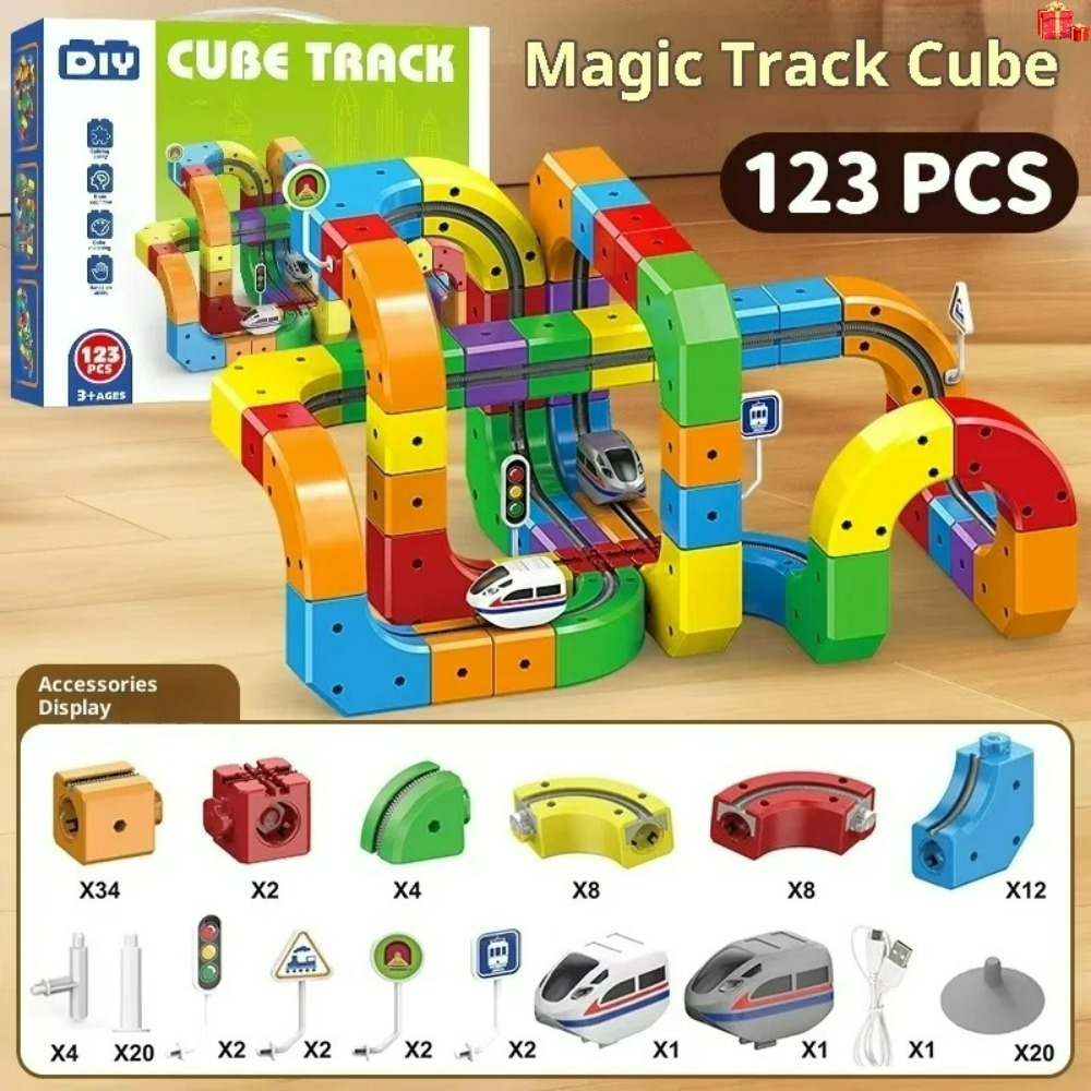 Kids Toys Electric - Juego de vías magnéticas eléctricas con