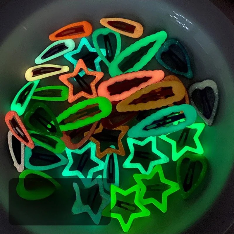 Glow In Dark Stars - 10 Uds. Horquillas luminosas con forma