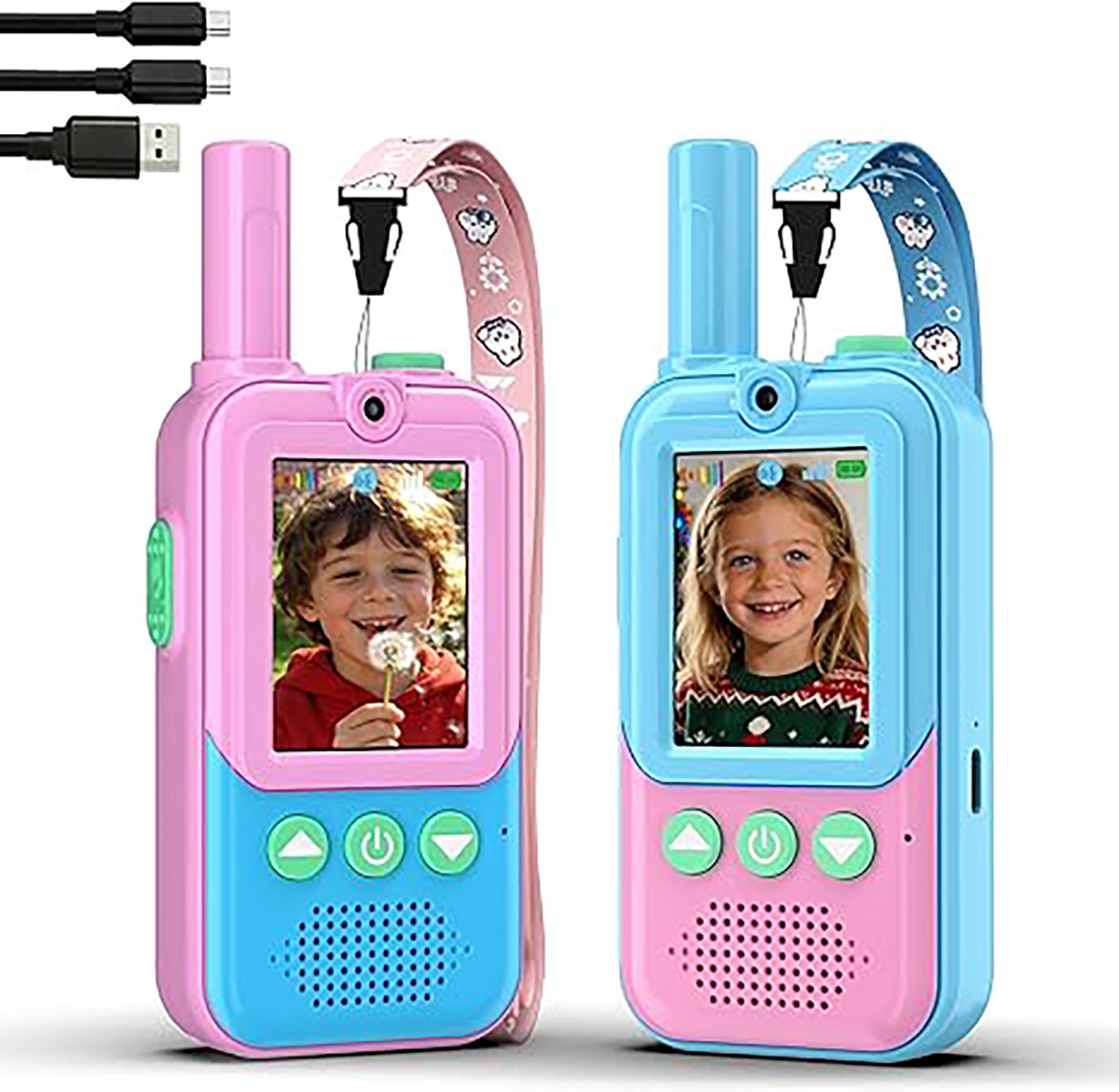 Toys For Kids Video - Walkie Talkies Recargables para Niños, Paquete