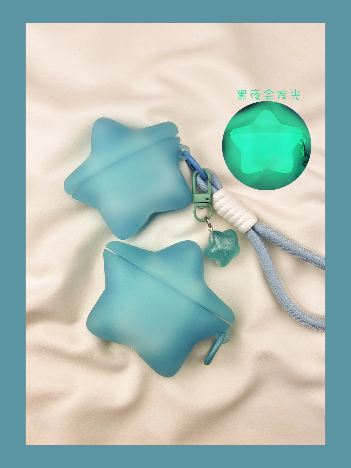 Glow In Dark Stars - Funda de silicona para auriculares que