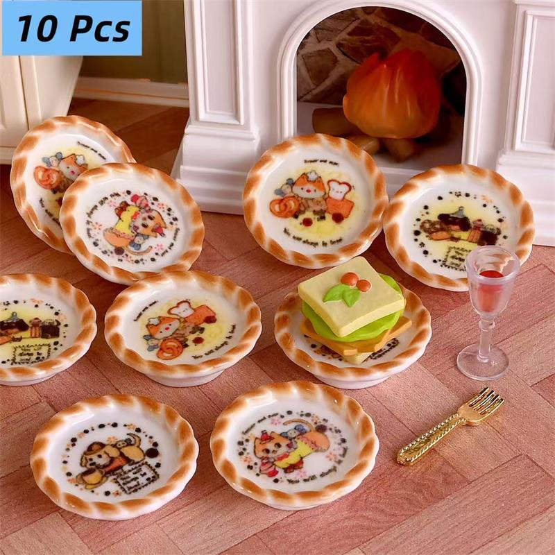 Kids Toys Play - 10 unids/set casa de muñecas en