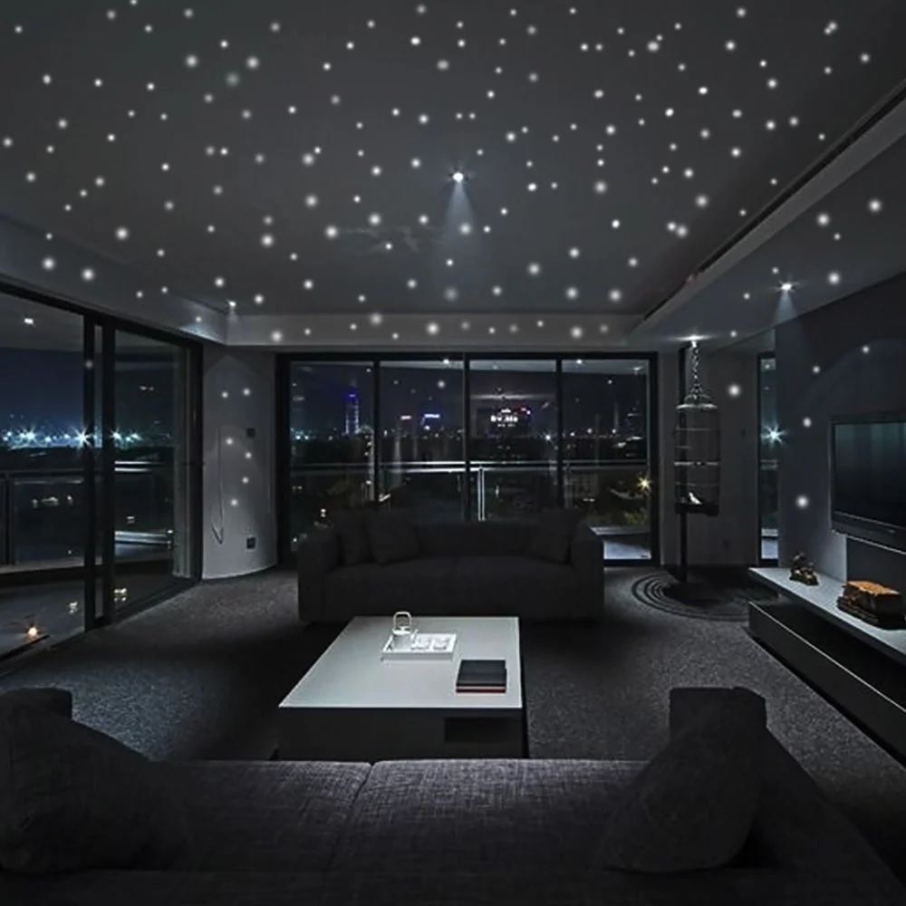 Glow In Dark Stars - 407 Uds pegatinas de pared decoración