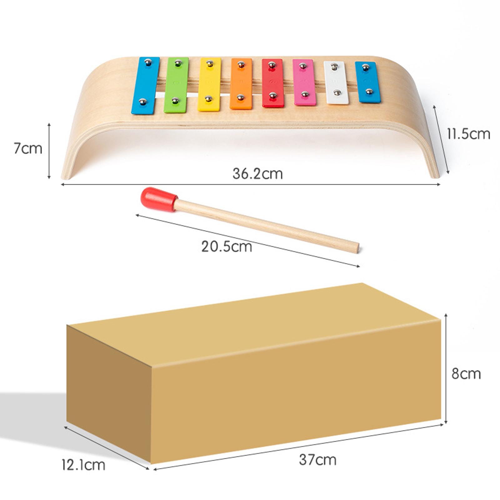 Kids Toys Xylophone - Xilófono de 8 Escalas, Instrumento Musical