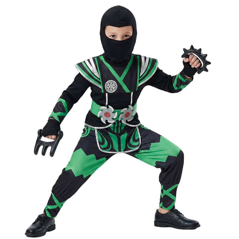 Kids Toys Play - Disfraz de Ninja Verde para Niños