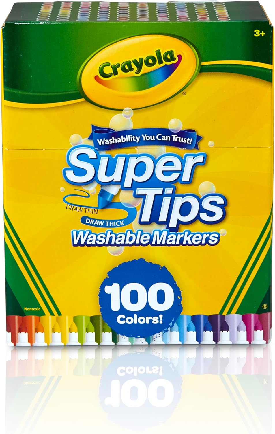Crayola Art Supply - Juego de Marcadores Crayola Super Tips,
