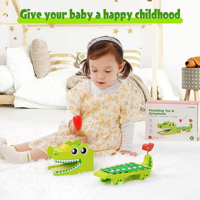Kids Toys Xylophone - Xilófono de Madera Montessori con Forma
