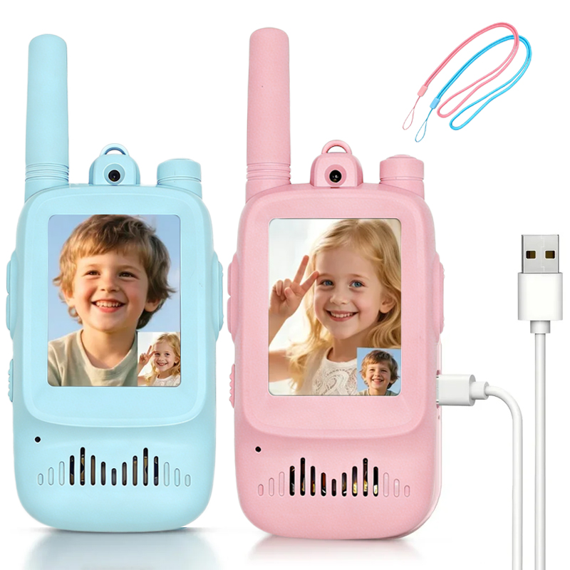 Toys For Kids Video - 2 Walkie Talkies Recargables para Niños,