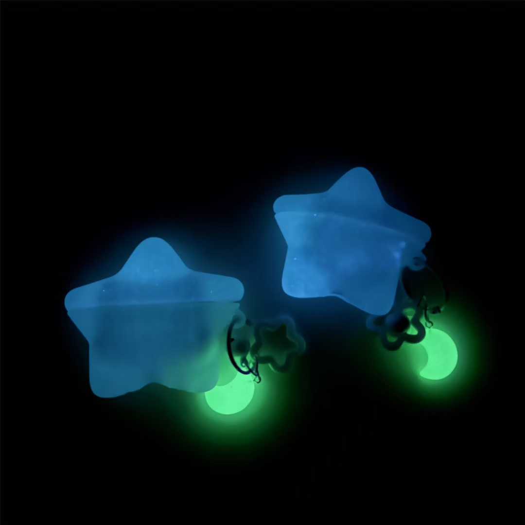 Glow In Dark Stars - Funda de silicona para auriculares que