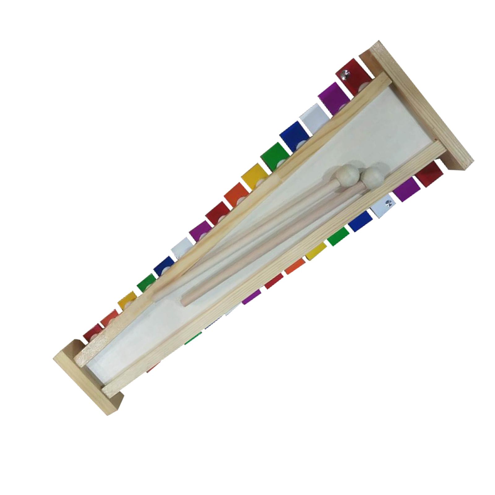 Kids Toys Xylophone - Xilófono de 15 notas con campanas,