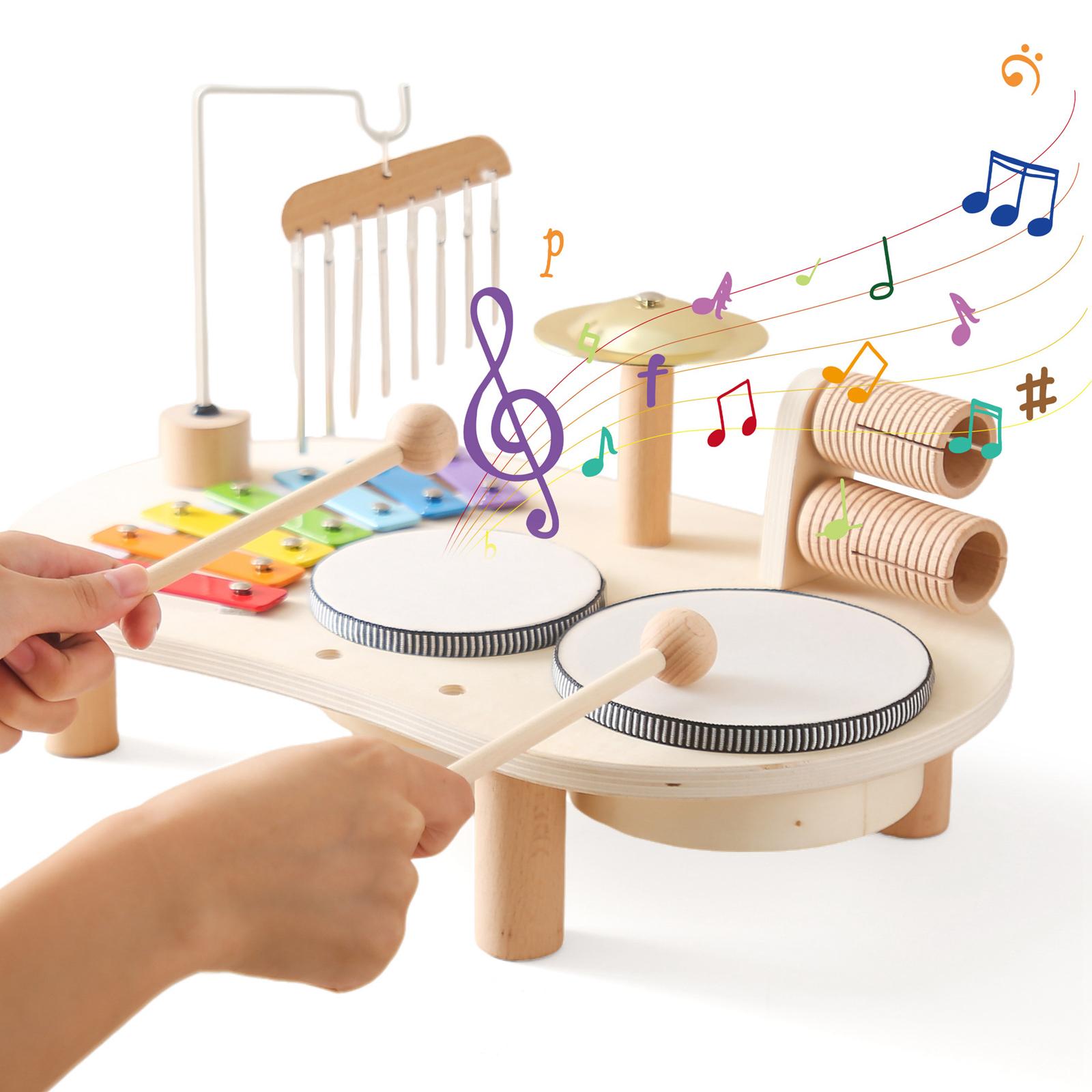 Juego de xilófono y tambor, ju - Kids Toys Xylophone reseña y precio