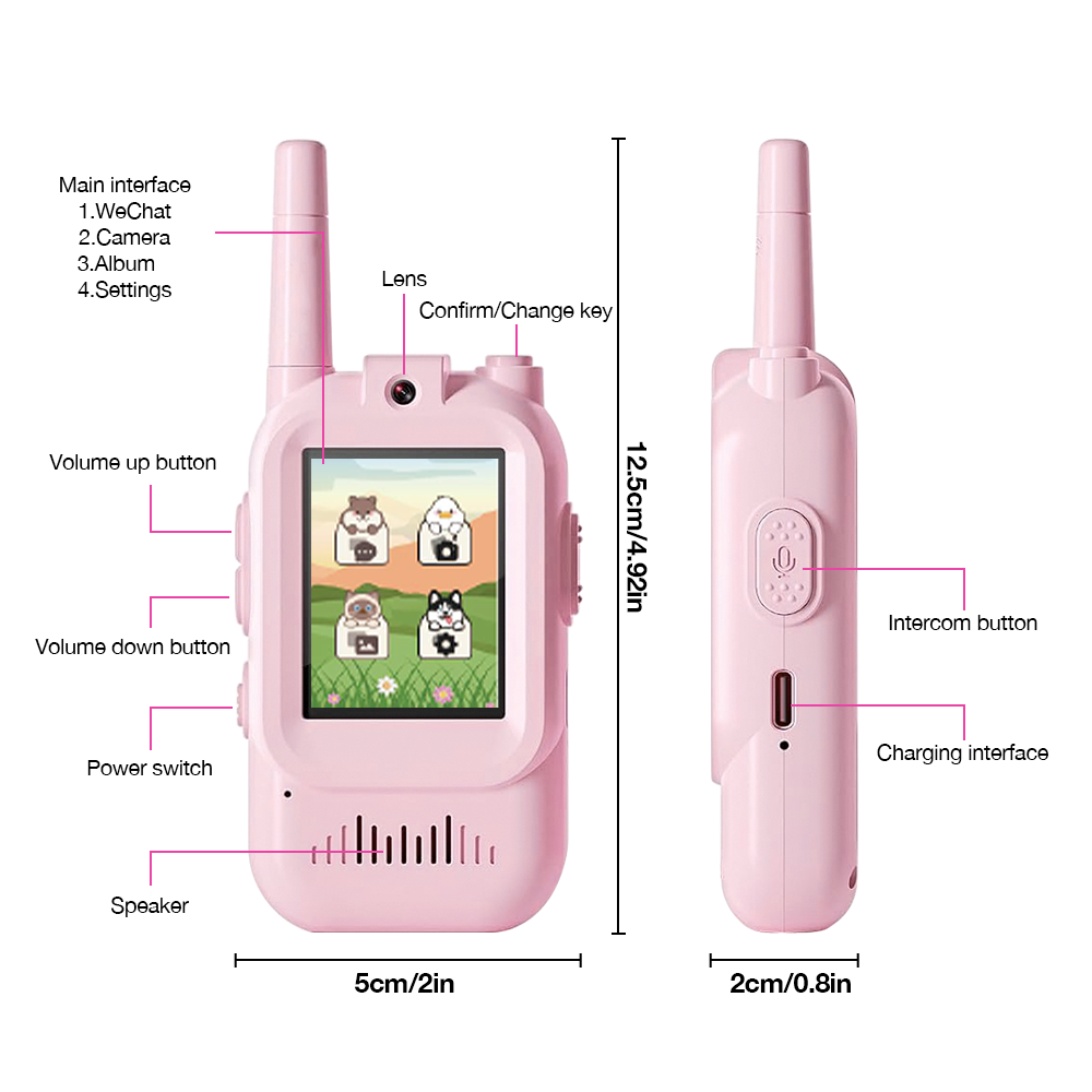 Walkie Talkies Recargables par - Toys For Kids Video reseña y precio