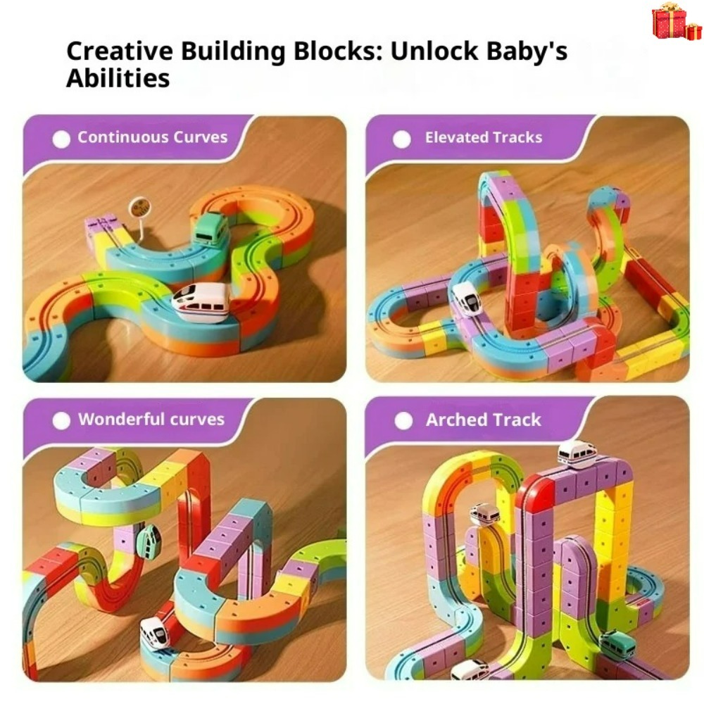 Juego de vías magnéticas eléct - Kids Toys Electric reseña y precio