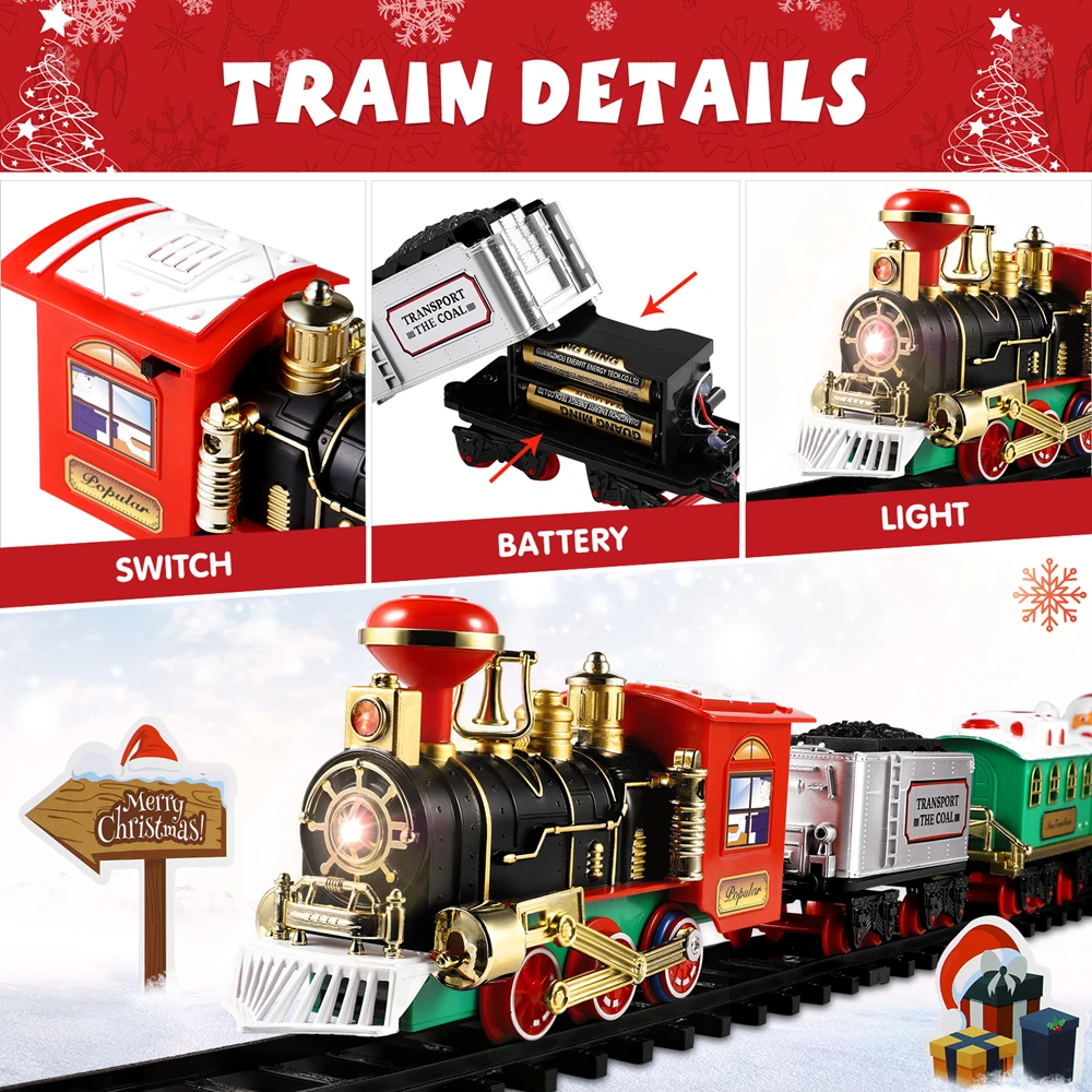 Juego de tren de Navidad, Mini - Kids Toys Electric reseña y precio