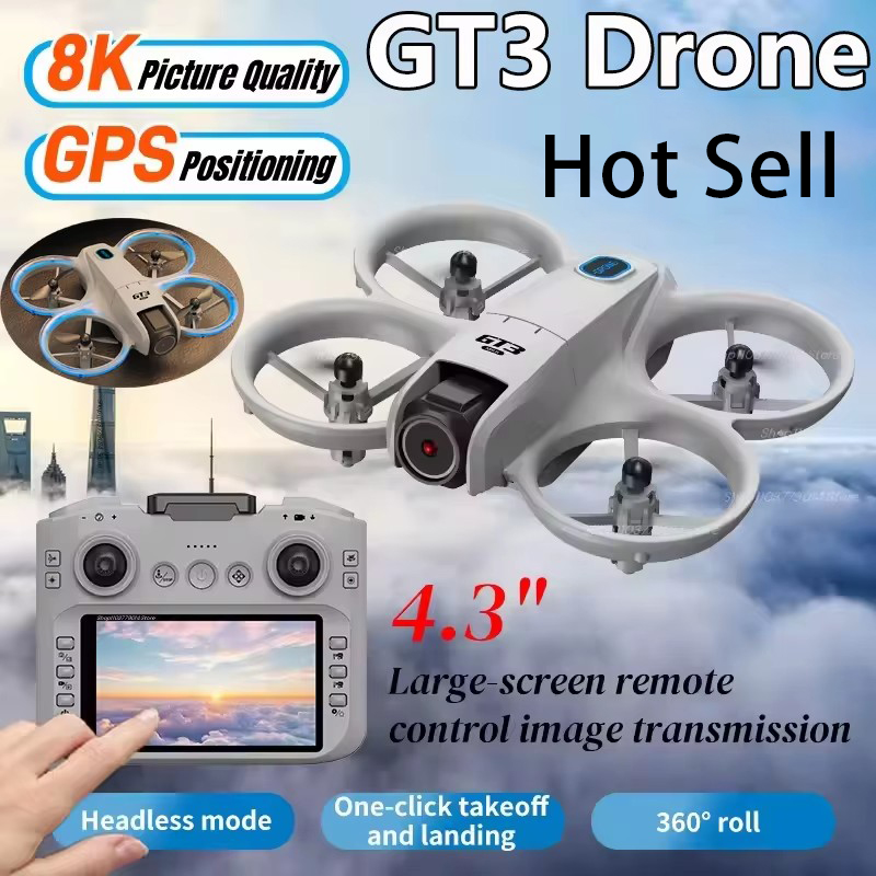 Nuevo GT3 MAX Drone 8K HD 4,3  - Toys For Kids Video reseña y precio