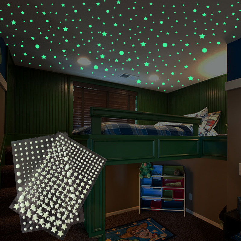 202 unids/set 3D burbuja estre - Glow In Dark Stars reseña y precio