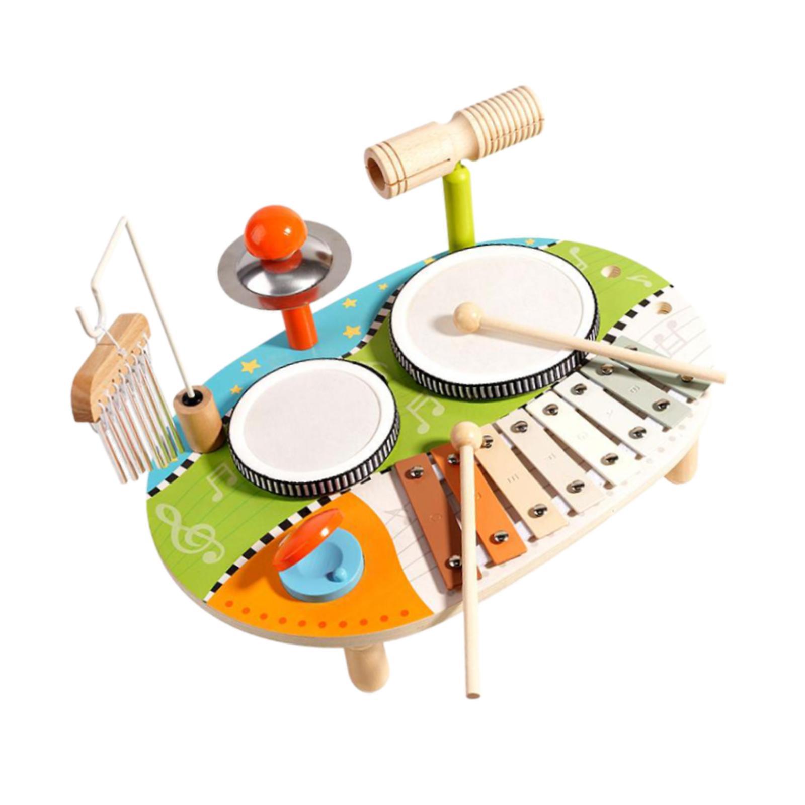 Juego de xilófono y tambor, ju - Kids Toys Xylophone reseña y precio