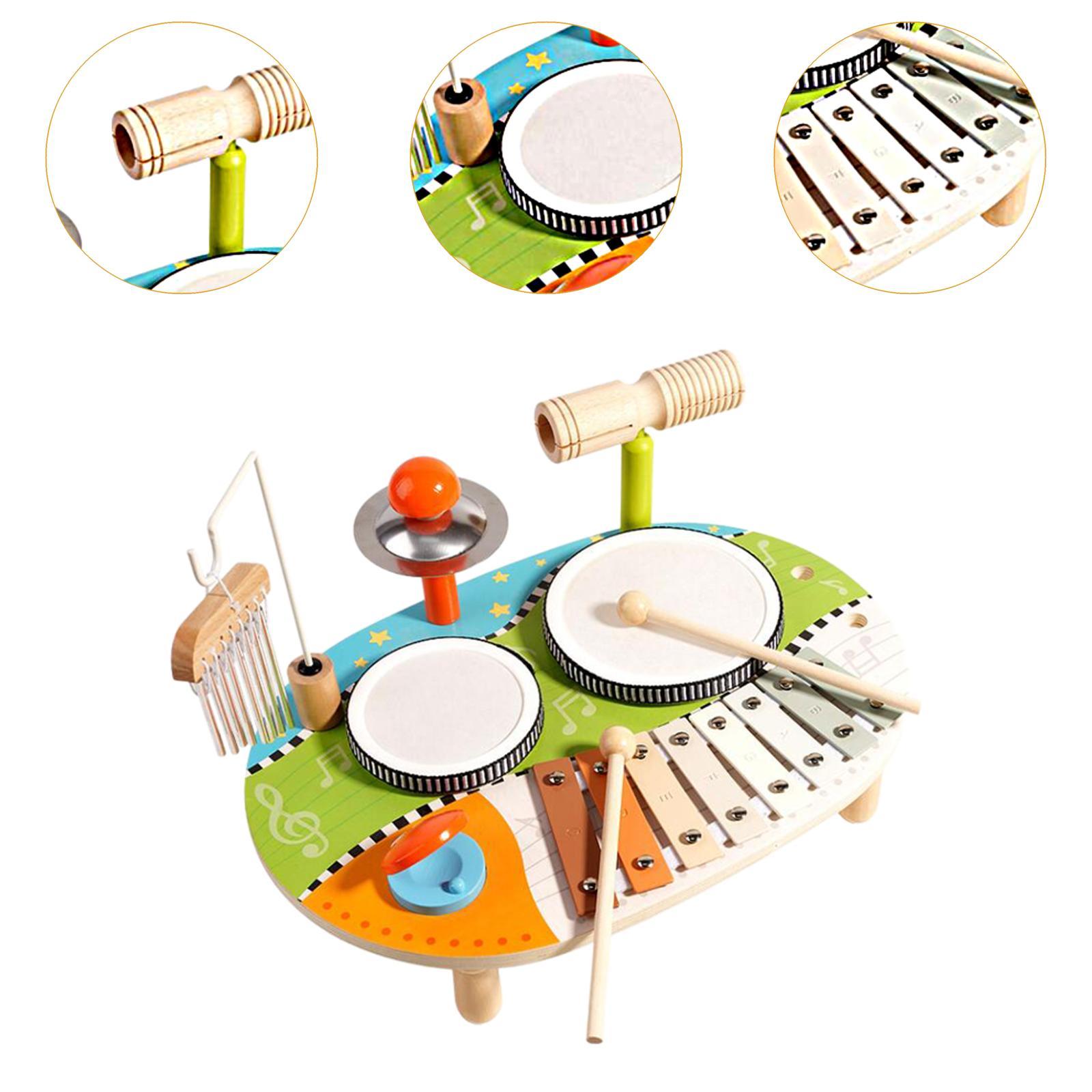 Juego de xilófono y tambor, ju - Kids Toys Xylophone reseña y precio