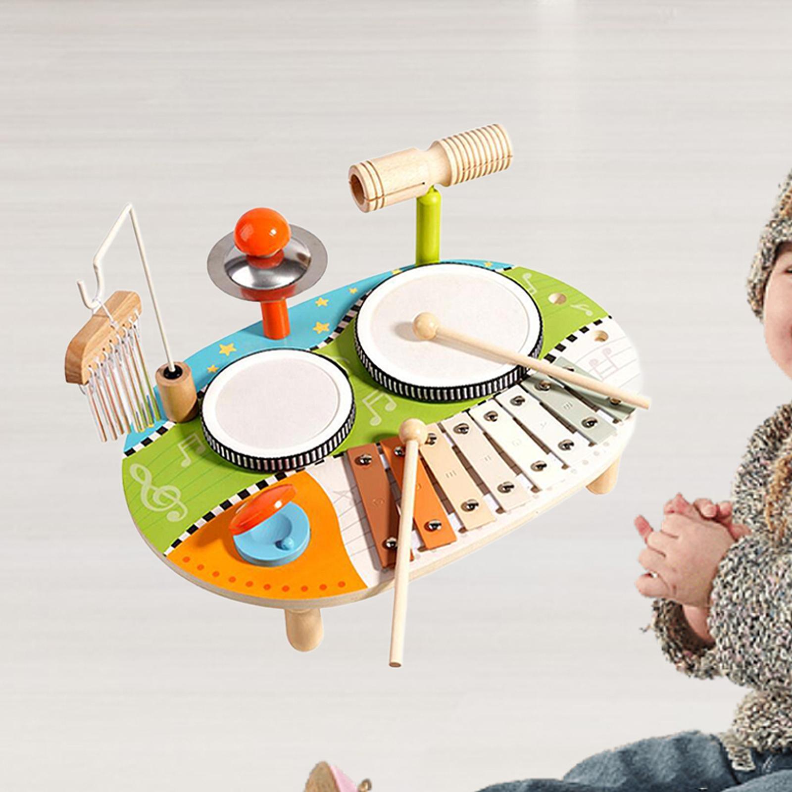 Juego de xilófono y tambor, ju - Kids Toys Xylophone reseña y precio