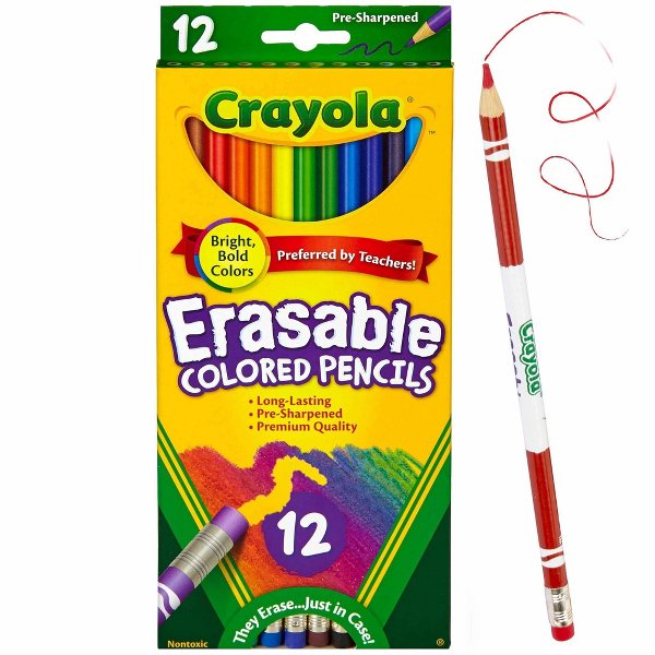 Lápices de colores borrables C - Crayola Art Supply reseña y precio