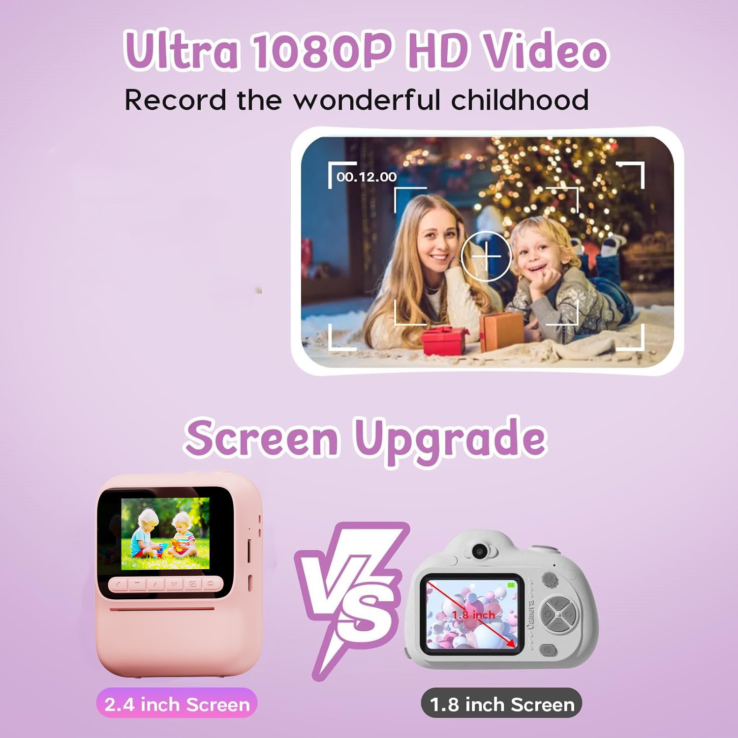 Cámara de impresión instantáne - Toys For Kids Video reseña y precio