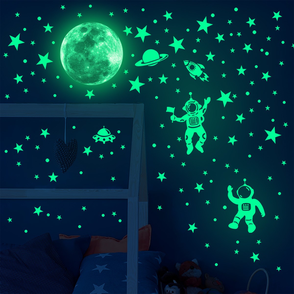 Pegatinas luminosas de Luna y  - Glow In Dark Stars reseña y precio