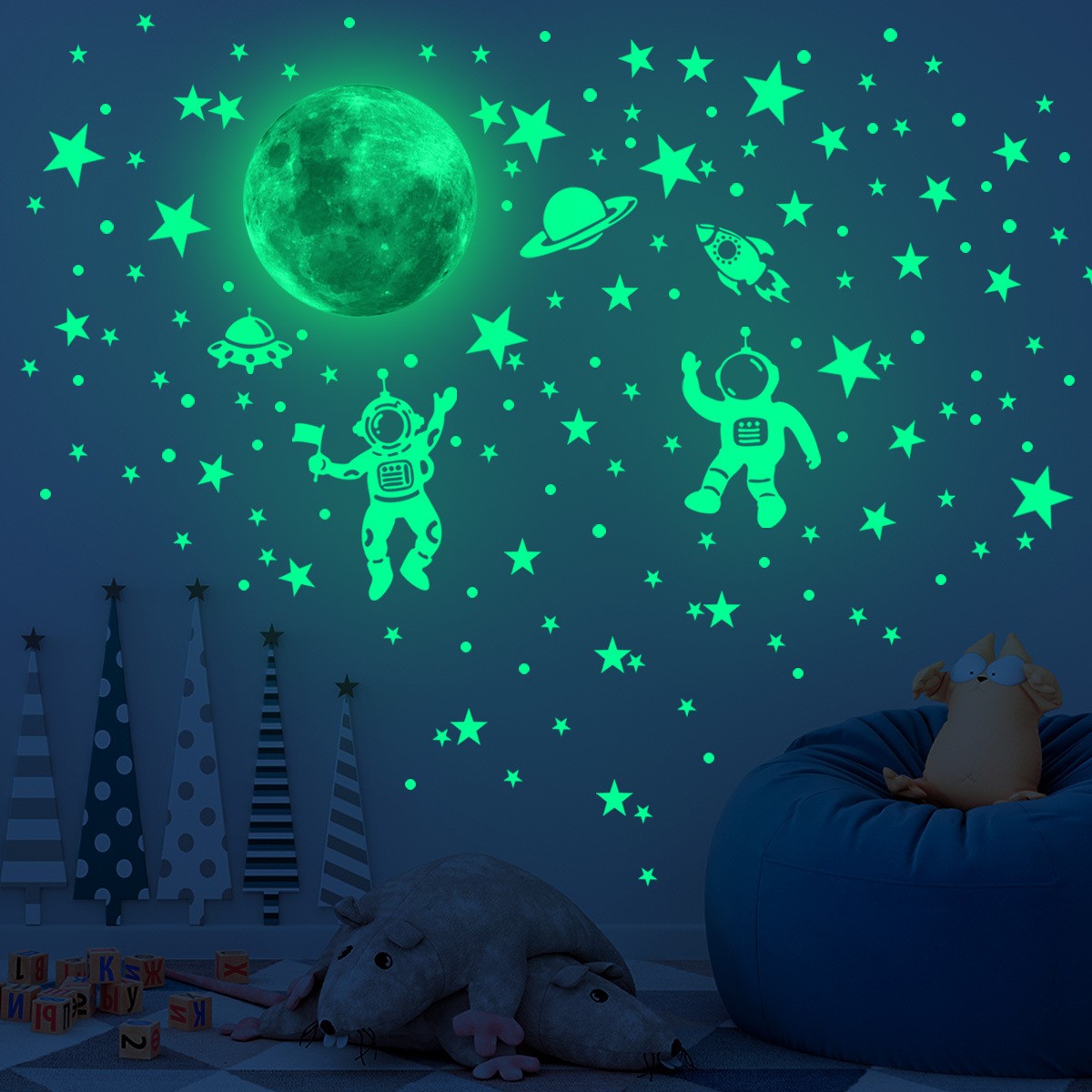 Pegatinas luminosas de Luna y  - Glow In Dark Stars reseña y precio