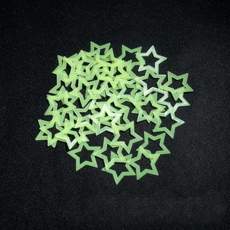 Calcomanía fluorescente de alm - Glow In Dark Stars reseña y precio