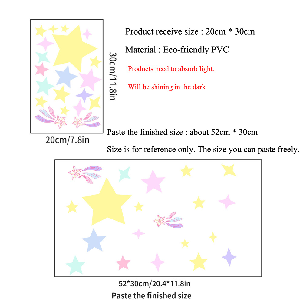 Pegatina luminosa para pared d - Glow In Dark Stars reseña y precio
