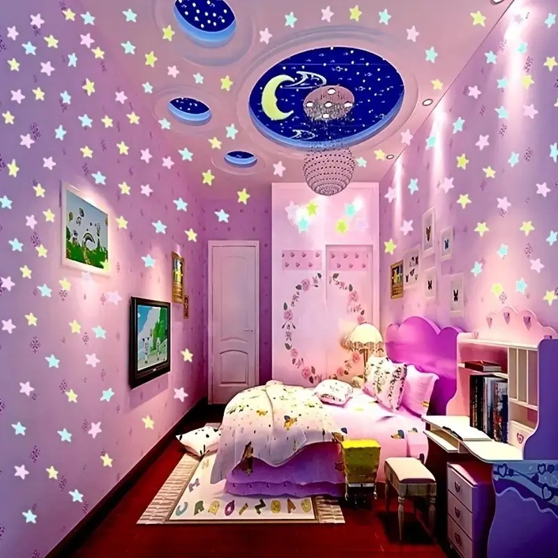 100 pegatinas de estrellas col - Glow In Dark Stars reseña y precio